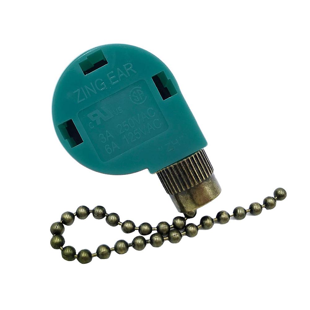 3 x EU/US Replacement Adjustable Speed Pull Chain Ceiling Fan Switch Control Button