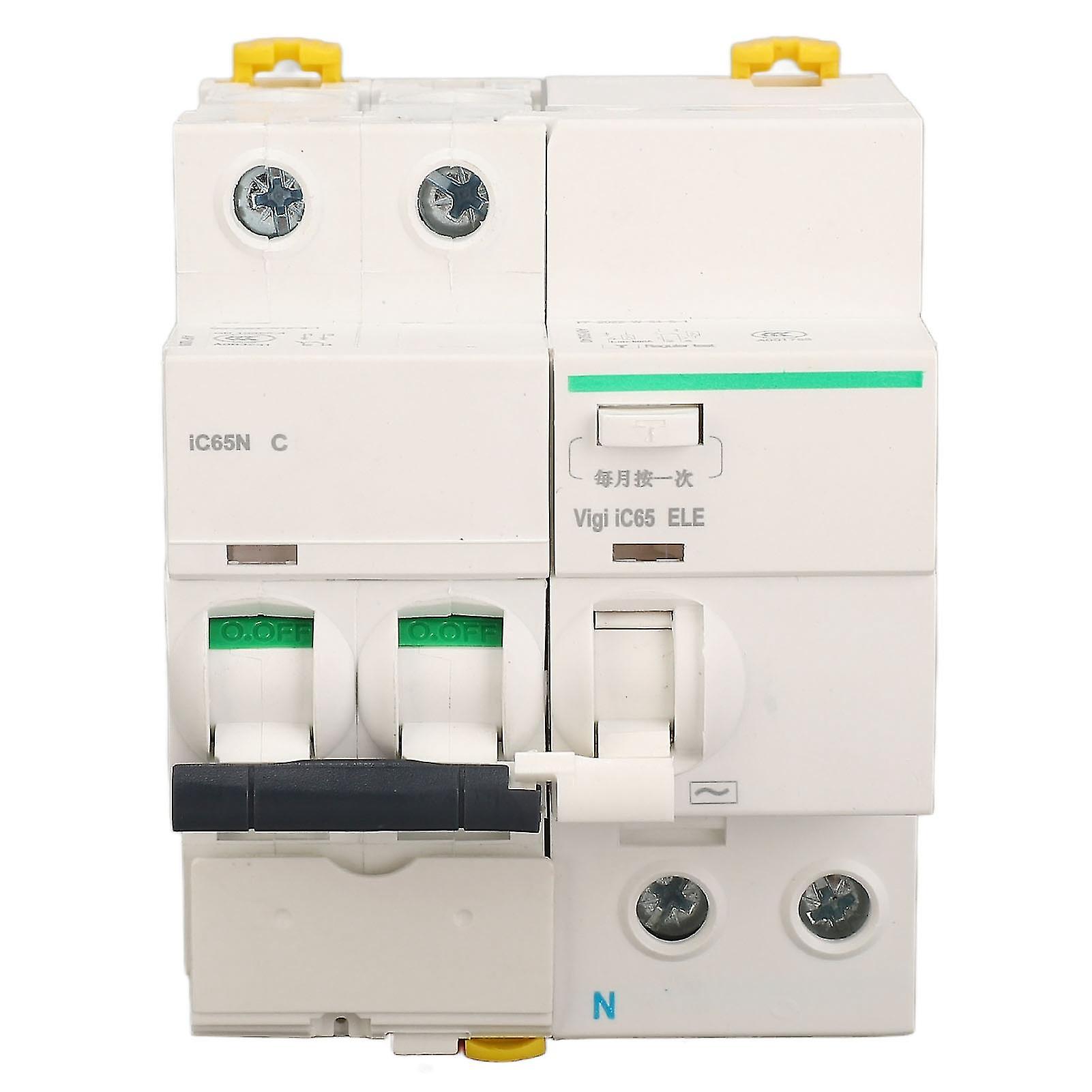 Circuit Protection Air Switch Circuit Breaker Safety Leakage Protection Air Switch for Residential, Commercial and Industrial Buildings, AC 400V(10A)