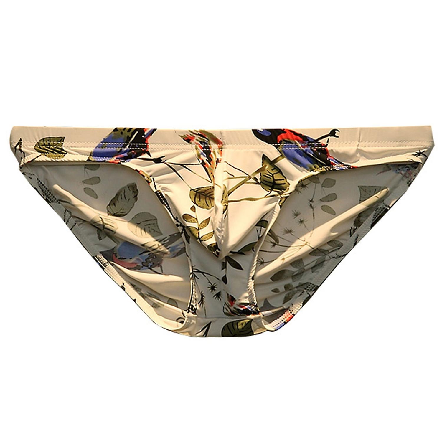 Soutong Underpants Patterns U Convex Low Rise Sexy Pattern Men Briefs for Home
