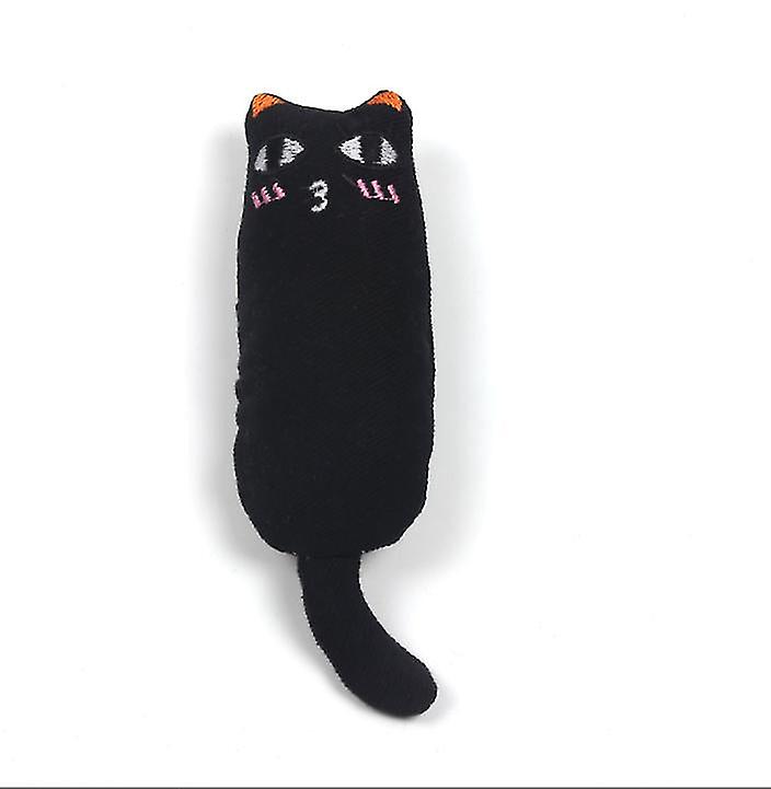 黒ペット猫のおもちゃ、純綿生地の臼歯のおもちゃ、耐摩耗性、キャットニップAz1642が含まれています