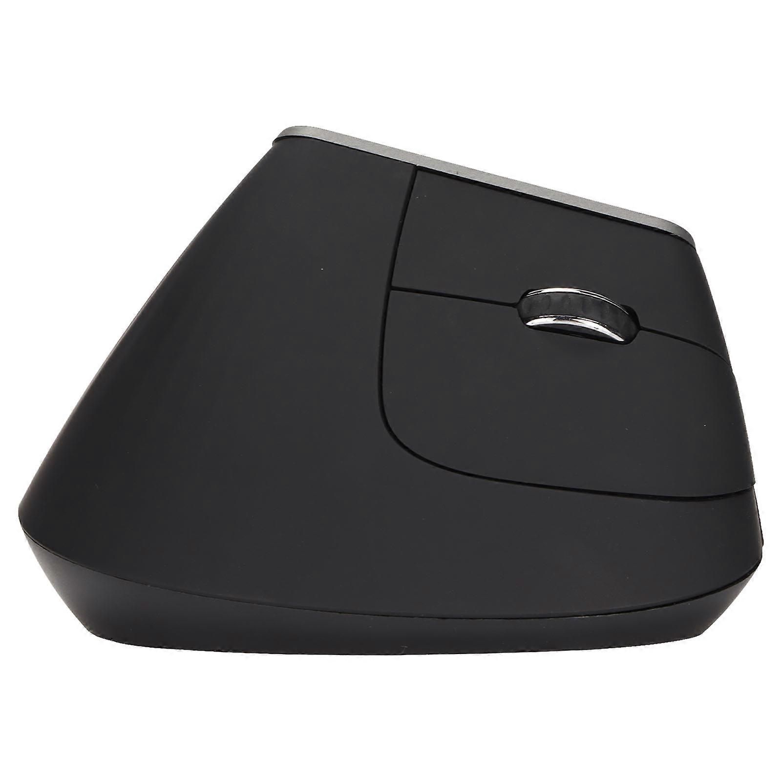 Vertical Mouse 2.4G 6 Keys Ergonomic Design Adjustable DPI Stable Signal USB Receiver Plug and Play Ergonomic MouseBlack