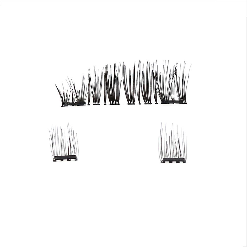 6pcs Fashion Magnetic Eyelashes With 2 Magnets Handmade