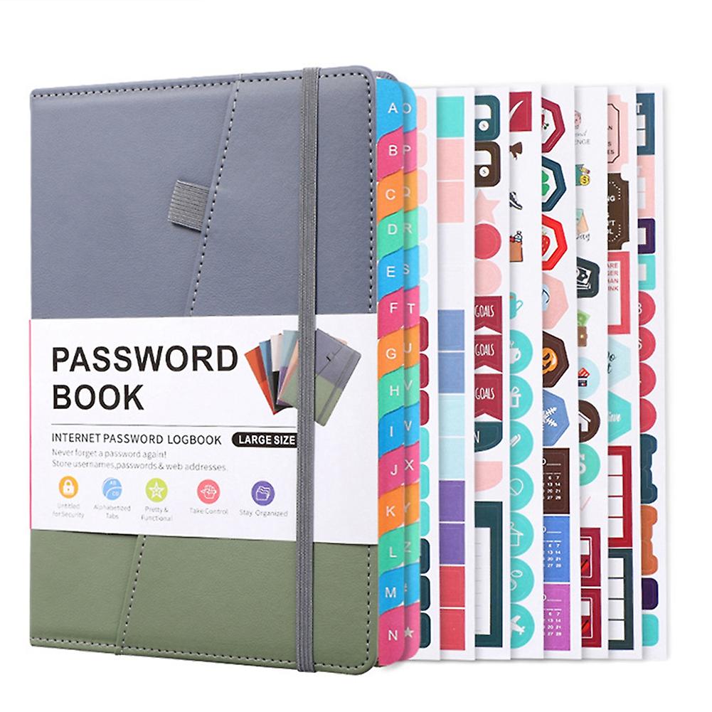 Libro di gestione delle password con schede alfabetiche per anziani, quaderno delle password per aggiungere siti Web Internet