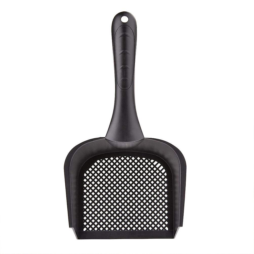 Durable Multi-Purpose Cat Litter Scoop Black Lightweight Design Ergonomic Handle Easy Sifting Easy Cleaning High-Quality Plastic Suitable for Daily Us