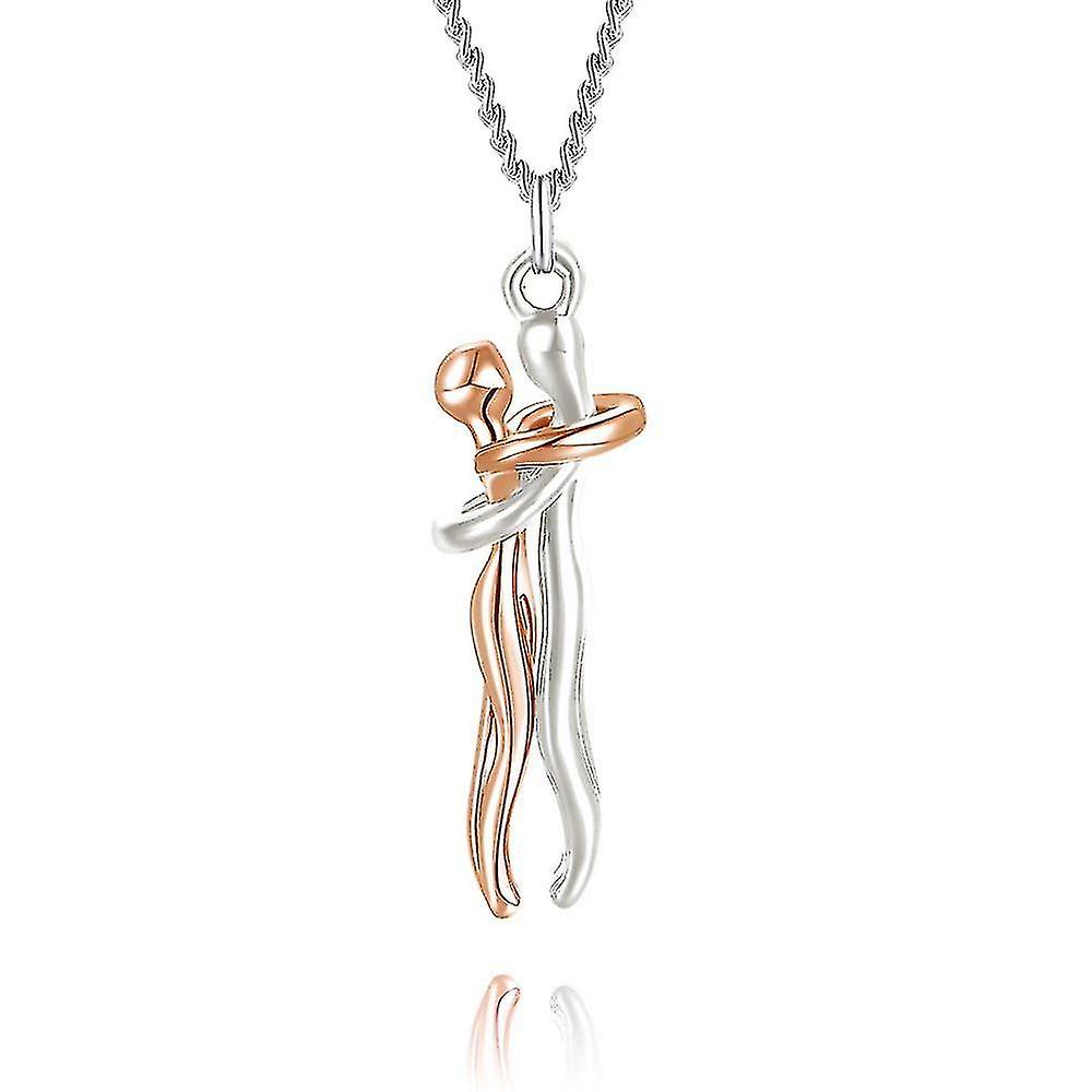 Abrazo cariñoso Collar pareja Collar