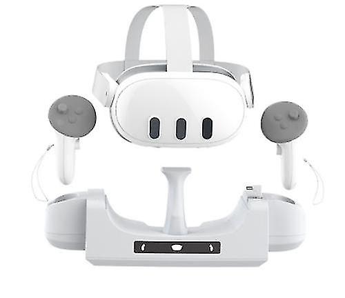 compatible with Meta Quest 3 Charging Stand, Vr Headset Charging Stand Compatible With Meta Quest 3, Wall Mount Stand Vr Accessories Compatible With M