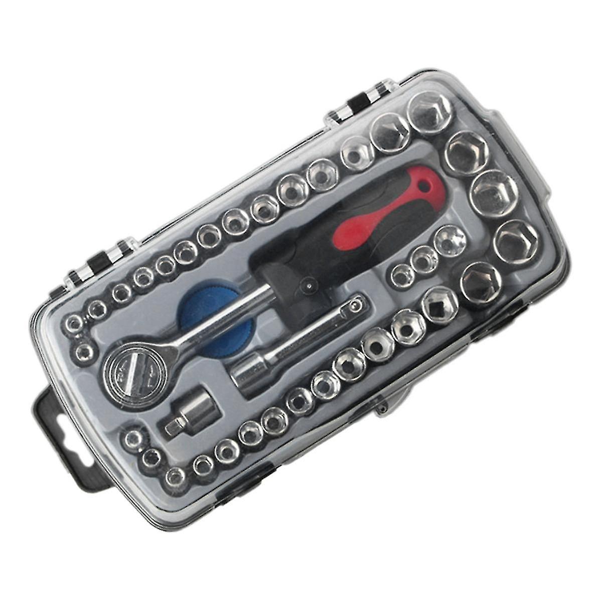 40-piece Socket Combination Set Socket Wrench Set Auto Repair Tools Household Hardware Tools Socket Combination Tools