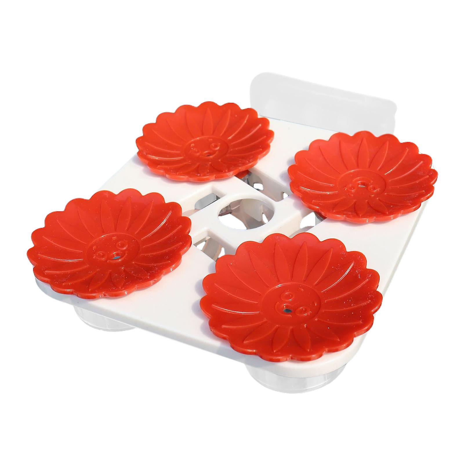 Window Hummingbird Feeders Compact Bird Feeder Leakproof Bird Water Feeder Red