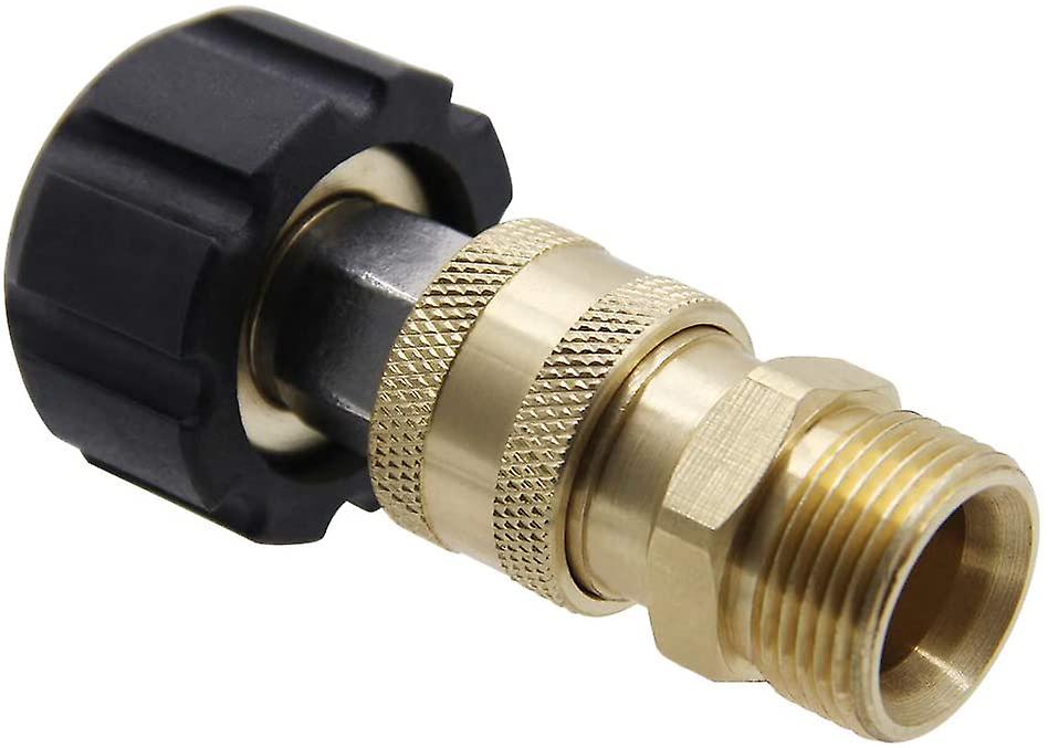 Pressure Washer Hose Connector Adapter Set Quick Connect Gun to Wand M22 to 1/4"