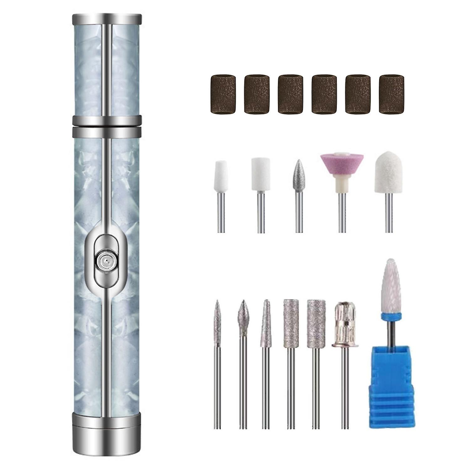 Wireless Toenail Grinder - Rechargeable, 4 Speeds, 18 Heads, Low Noise