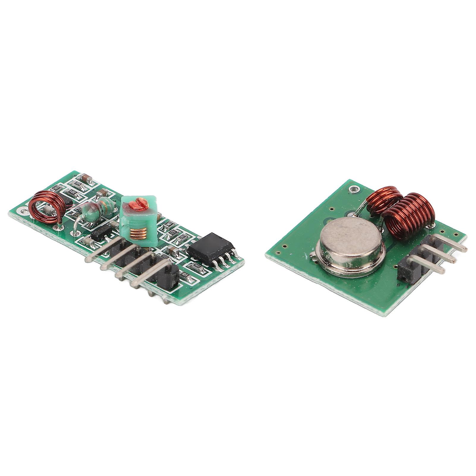 433MHz Transmitter Receiver Kit DC5V PCB High Frequency RF Module for Anti Theft Products Remote Control Switch 