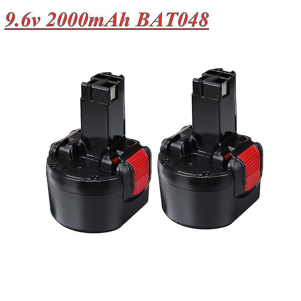 Bat048 9.6v 2000mah Ni-cd Battery Compatible Bosch Psr 960 Bh984 Bat048 Bat119 9.6v Power Tools Rechargeable Battery 2pcs-c