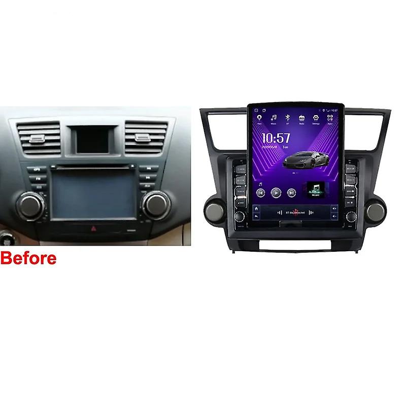 9.7" Android For TOYOTA Highlander 2009-2014 Tesla Type Car Radio Multimedia Video Player Navigation