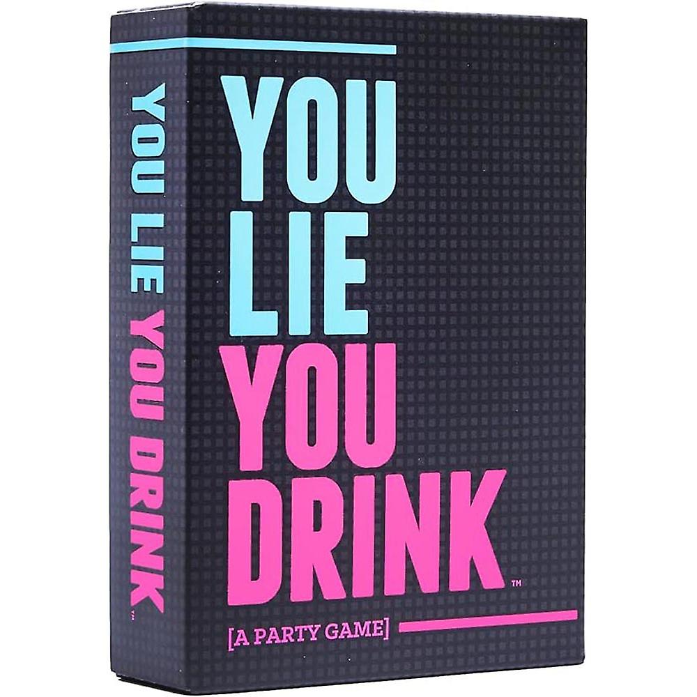 DSS Games You Lie You Drink Party Game for 3+ Players Ages 21 Years and Up