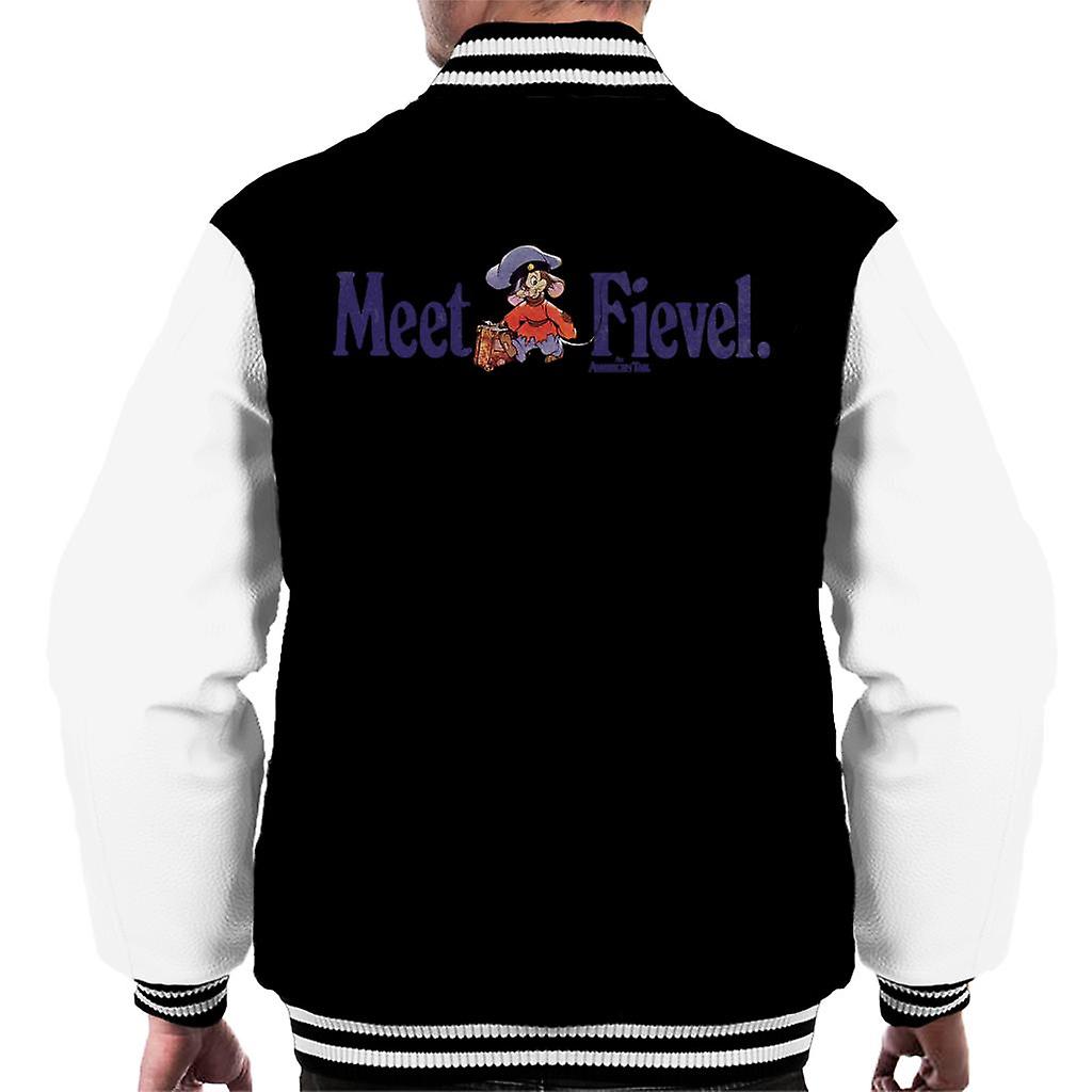 An American Tail Meet Fievel Mousekewitz Men's Varsity Jacket