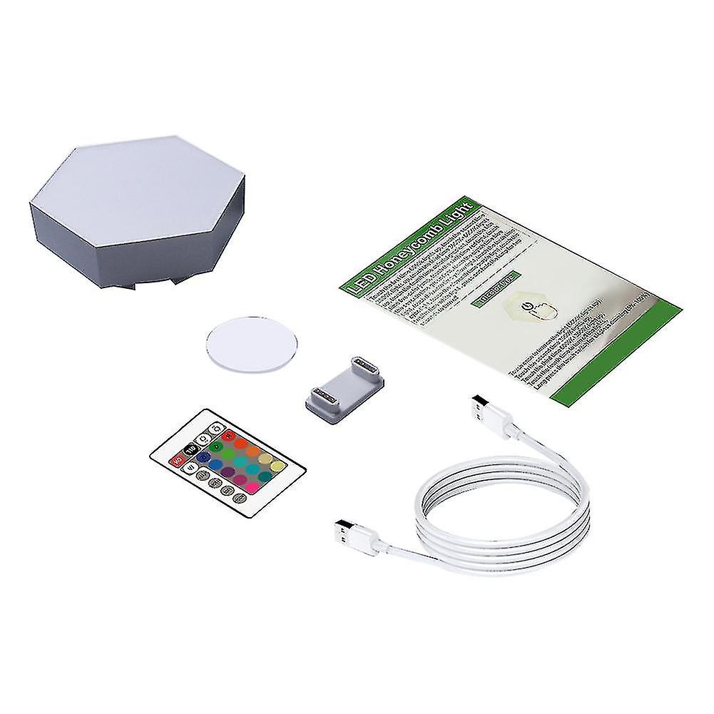 Rgb Led Lamp Hexagon Light Touch Sensor Rgbw Led Wall Lamp Led Honeycomb Light Colorful Modular Nig
