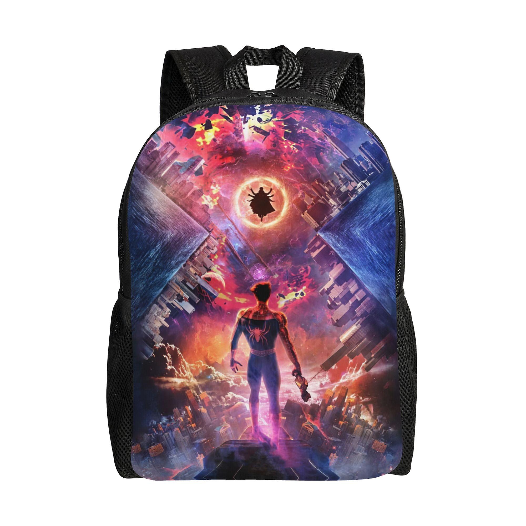 Spider Man Backpack, Adult Kids Simple Lightweight Casual Backpack for Children Student, Travel Backpack Laptop Backpack for College Work Camping