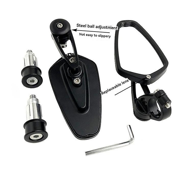 Motorcycle retro modified handlebar rearview mirror off-road handlebar reflector