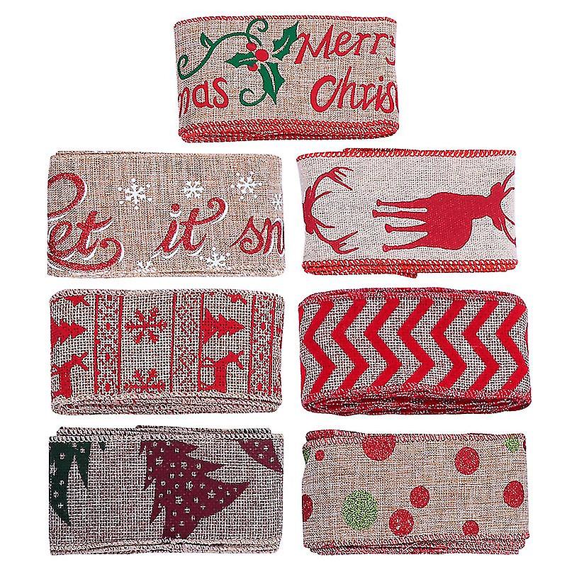 7rolls Christmas Trim Ribbon
