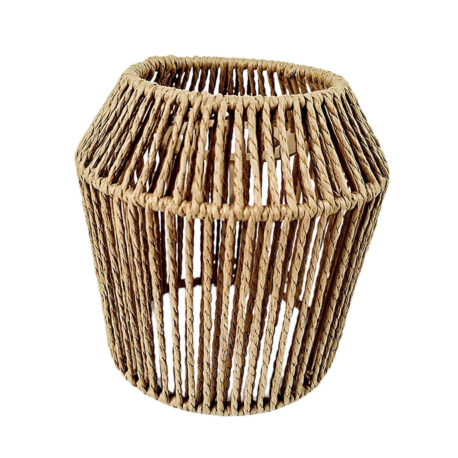Woven Lamp Shade Retro Lampshade for Hanging Light Bedside Lamp Wall Sconces