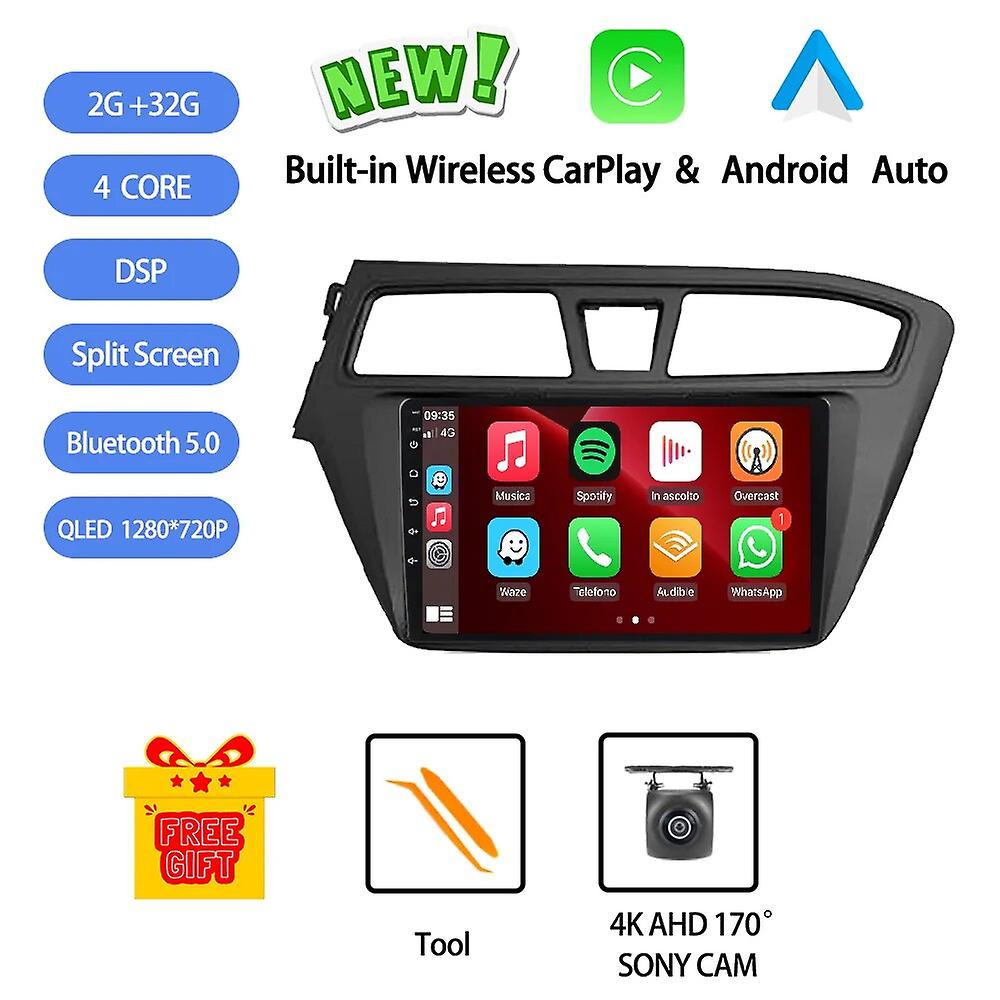 Android 13 For Hyundai I20 Left Hand Drive 2014-2017 Car Radio Stereo Multimedia Video Player Navigation Gps Wireless Carplay