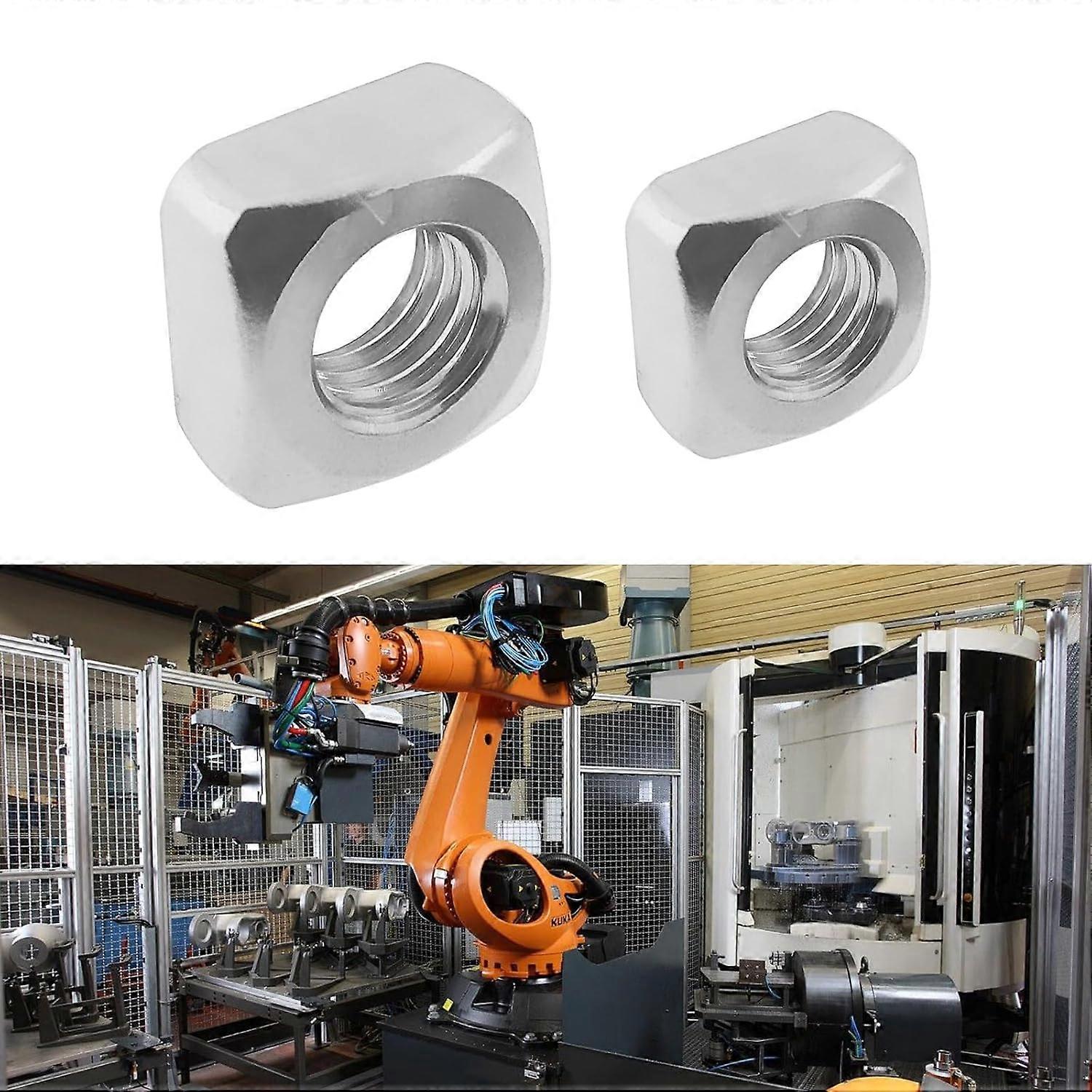 304 Stainless Steel Square Nuts – Machine Screw Nuts In M3 To M12 Sizes, 10 Or 50 Pieces Per Pack (Choose Size And Quantity)