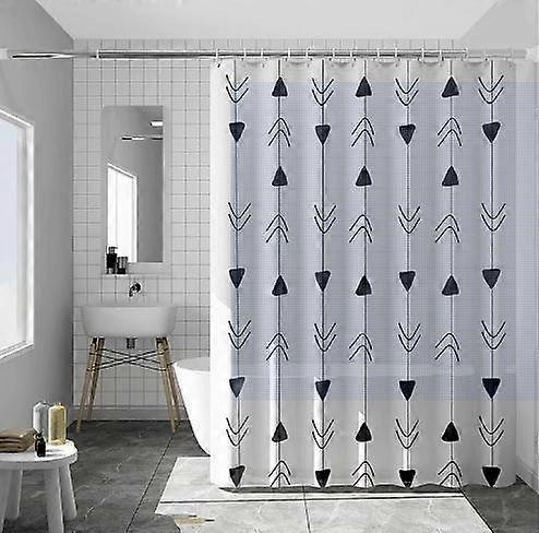 Schwarzer Pfeil Duschvorhang Wasserdichter Duschvorhang
