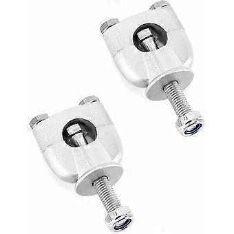 2 Pcs Motorcycle Handlebar Riser 22mm 7/8", Aluminum Alloy Motorcycle Handlebar Clamp for Motorcycle ATV
