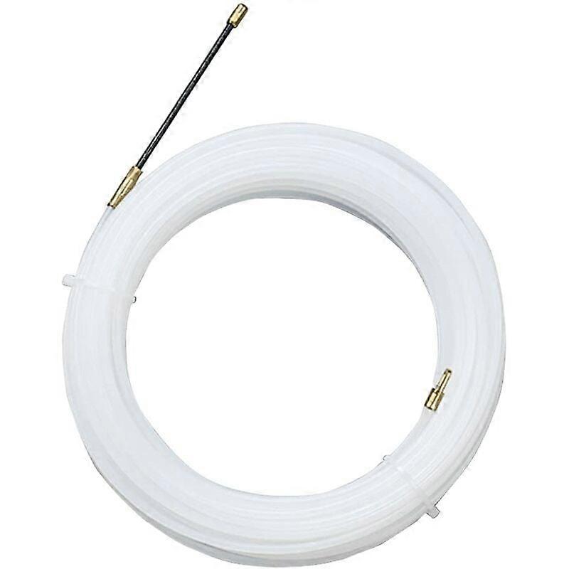 Electric Wire Puller Nylon Needle with Flexible Guiding Head, Pulling Eyelet Helps Pull Cables, Empty Conduits 4 mm, 30m Transparent
