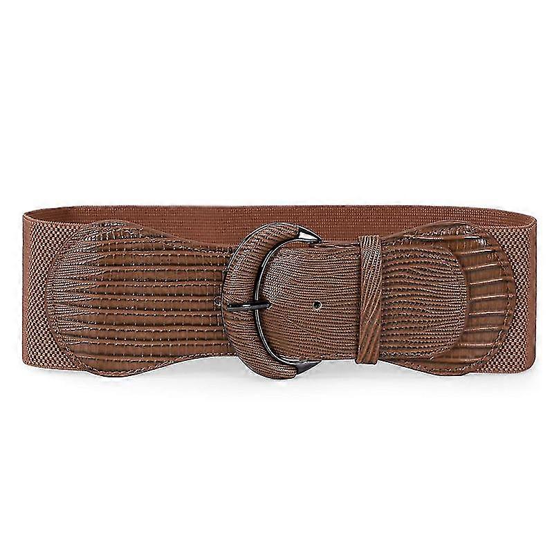Cinto elástico largo feminino para vestido feminino fivela elástica de cinto com gancho