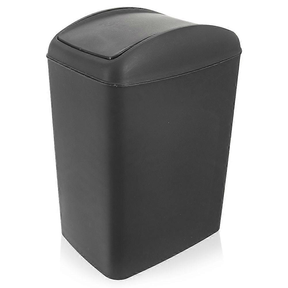 Waste bin 20L, durable material, dark grey, swivel lid