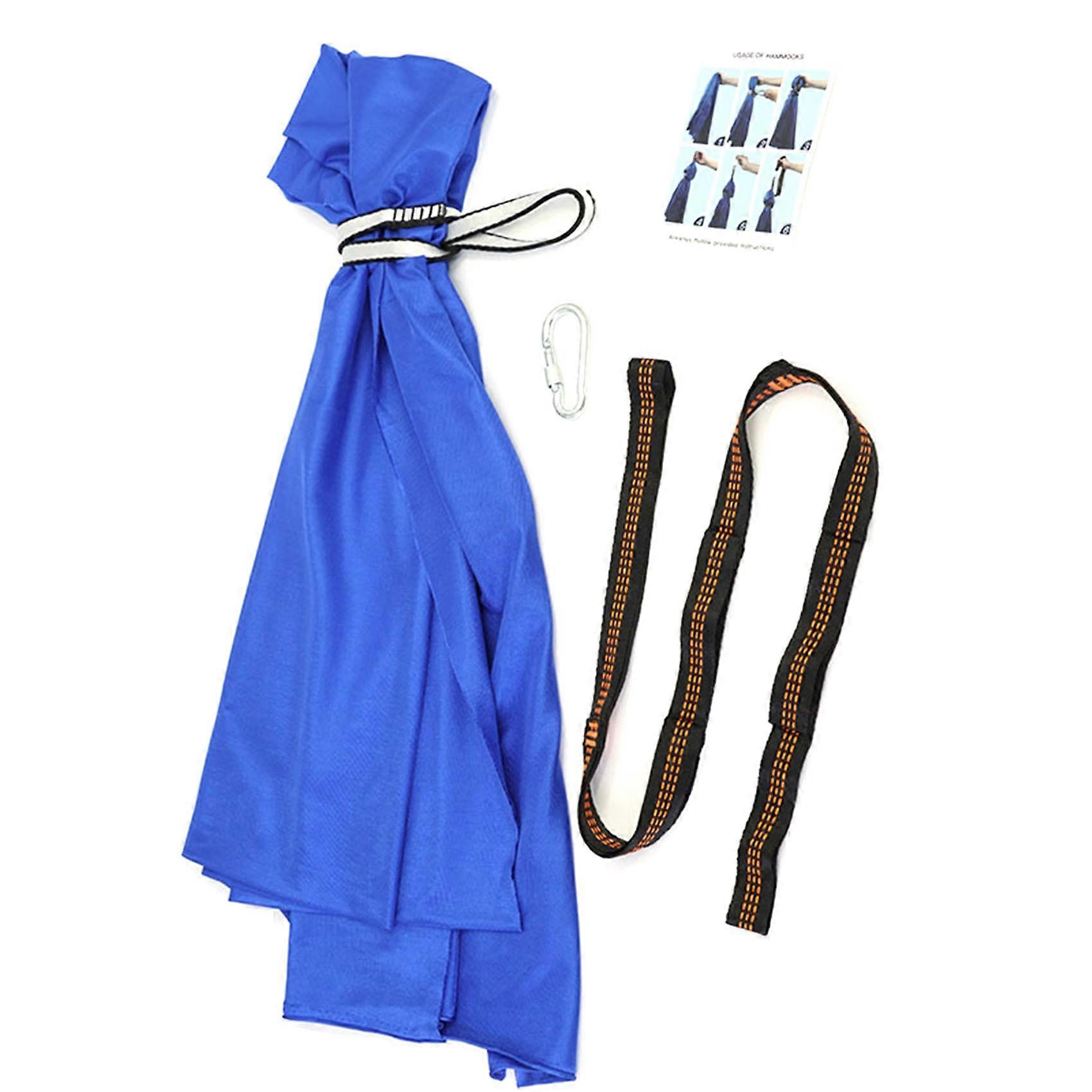 Child Elasticity Hammocks Outdoor Indoor Hanging Seat Hammock Swing Dark Blue