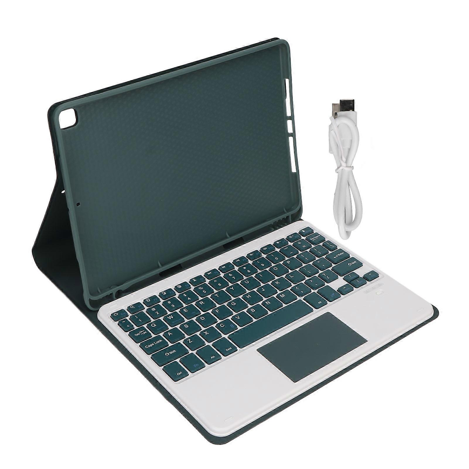 Tablet Case with Keyboard for IOS Tablet Air3 10.5in for IOS Tablet Pro 10.5in 2017 for IOS Tablet 10.2in 7 8 9 Generation Green