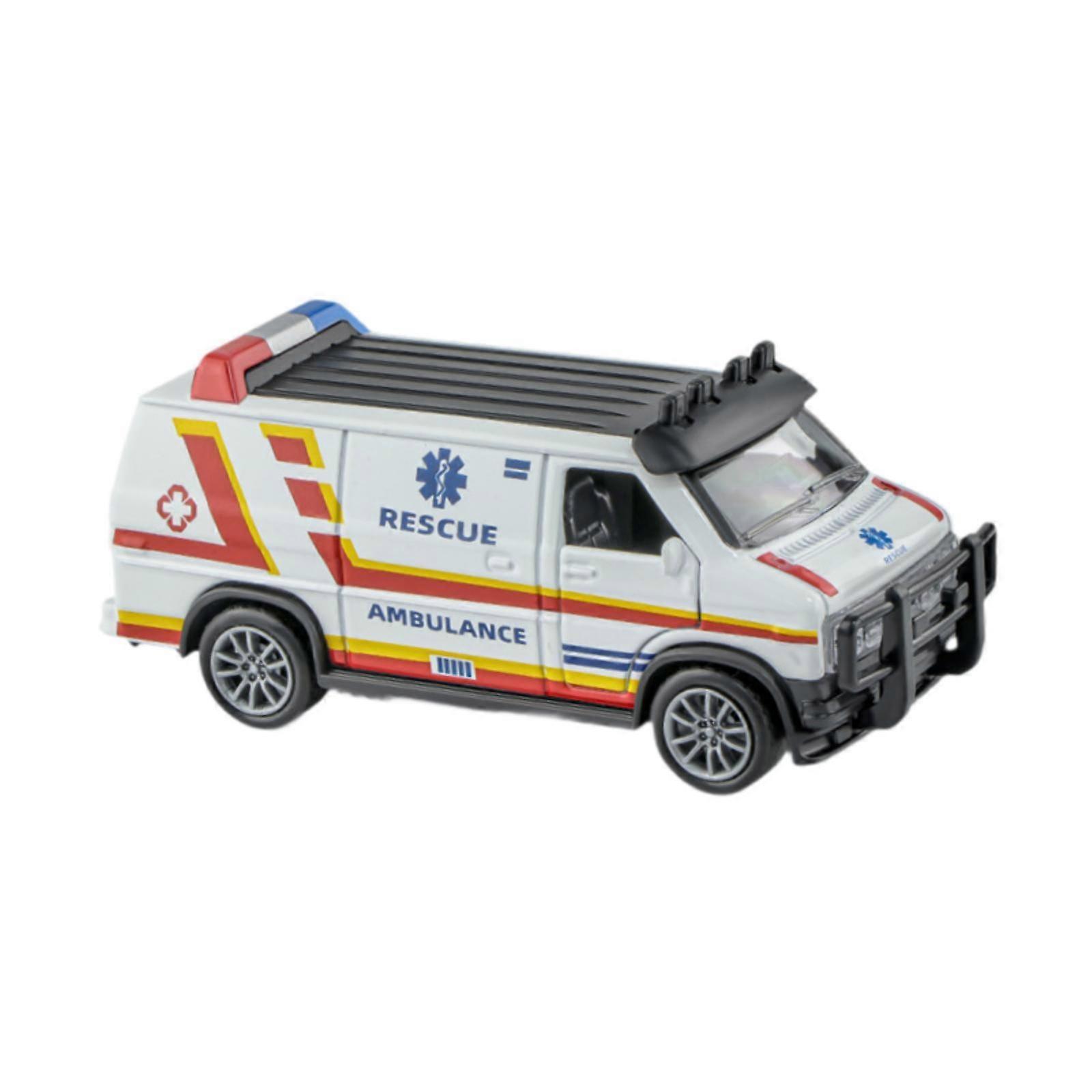 1:32 Simulation Vehicle Model Portable Tabletop Decor Pull Back Car for Kids white