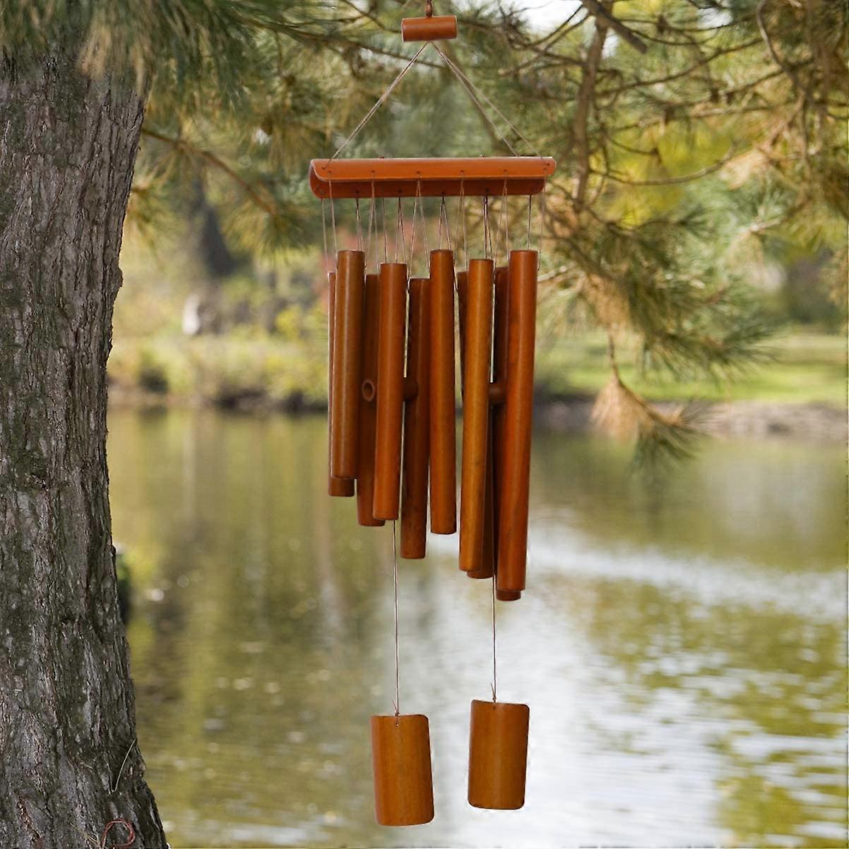 Campanelli A Vento Vamotto Per Esterno Con Scritta Home Sweet Home - Tono Profondo E Rilassante Per Giardino E Patio