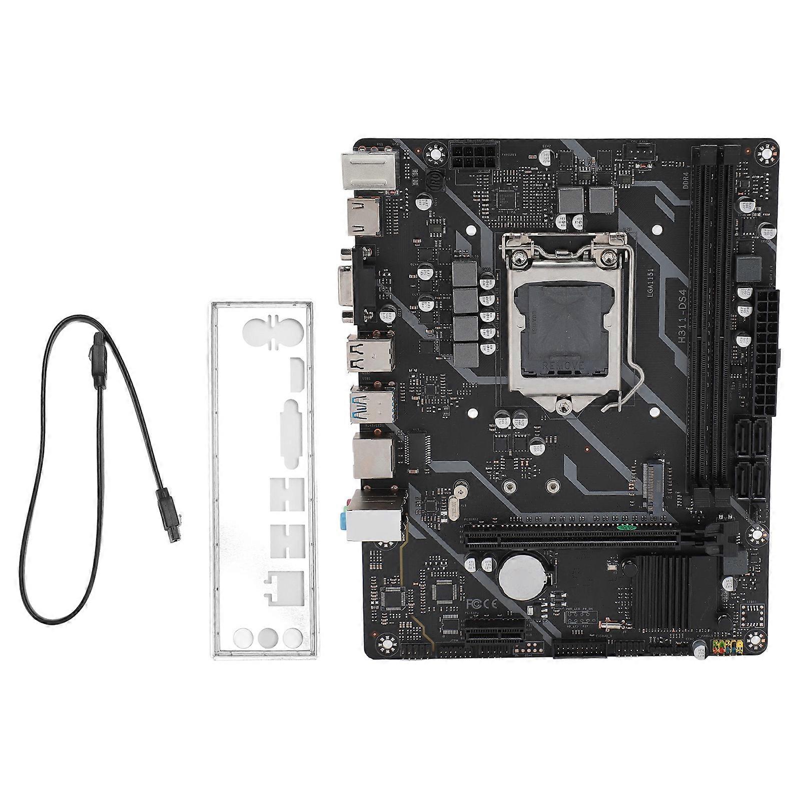 H311 D4 Moederbord Dual Channel DDR4 6 Fase Voeding Geïntegreerde Spaander LGA 1151 Gaming Desktop Moederbord