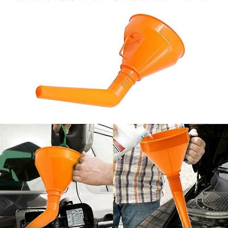 Universal Plastic Car And Motorcycle Refueling Gasoline Engine Oil Funnel With Filter Fluid Change F