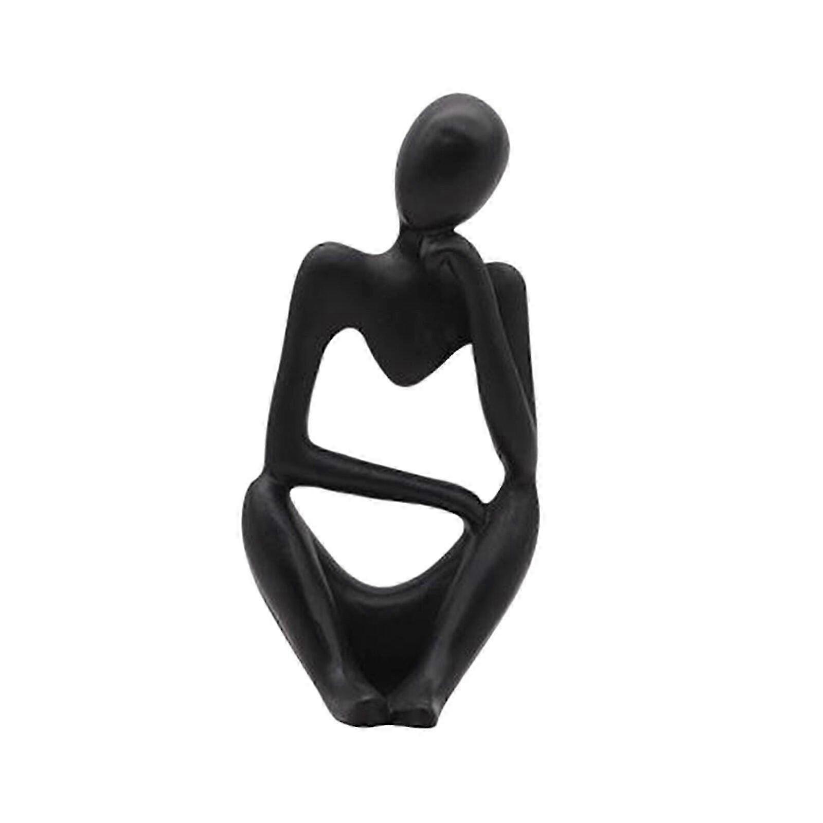 Home Decoration Thinker Statue Abstract Figure Sculpture Small Ornaments Resin Statue Home Crafts