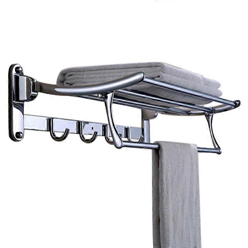Wall Mounted Bathroom Towel Rack Towel Shelf Towel Holder Rail Shelf Storage Holder for Bathroom