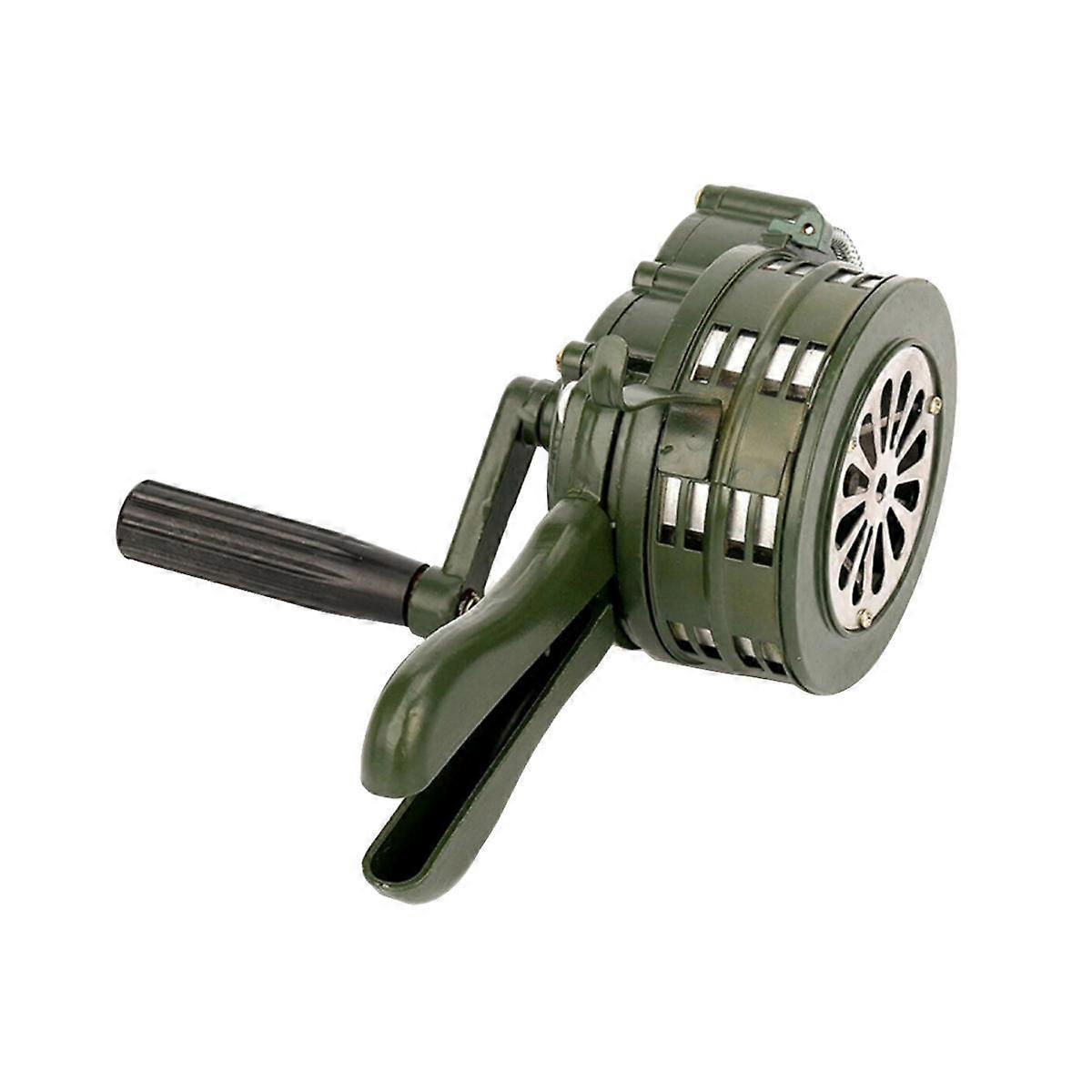 Emergency Hand Crank Siren Horn 110DB Manual Operated Warning School Shopping Fire Air Raid Safety Alarm System