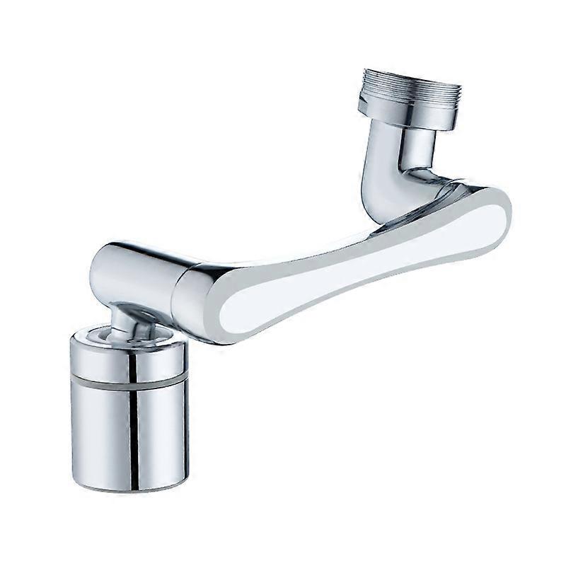 Mechanical Arm Universal Faucet, Brass, Silver