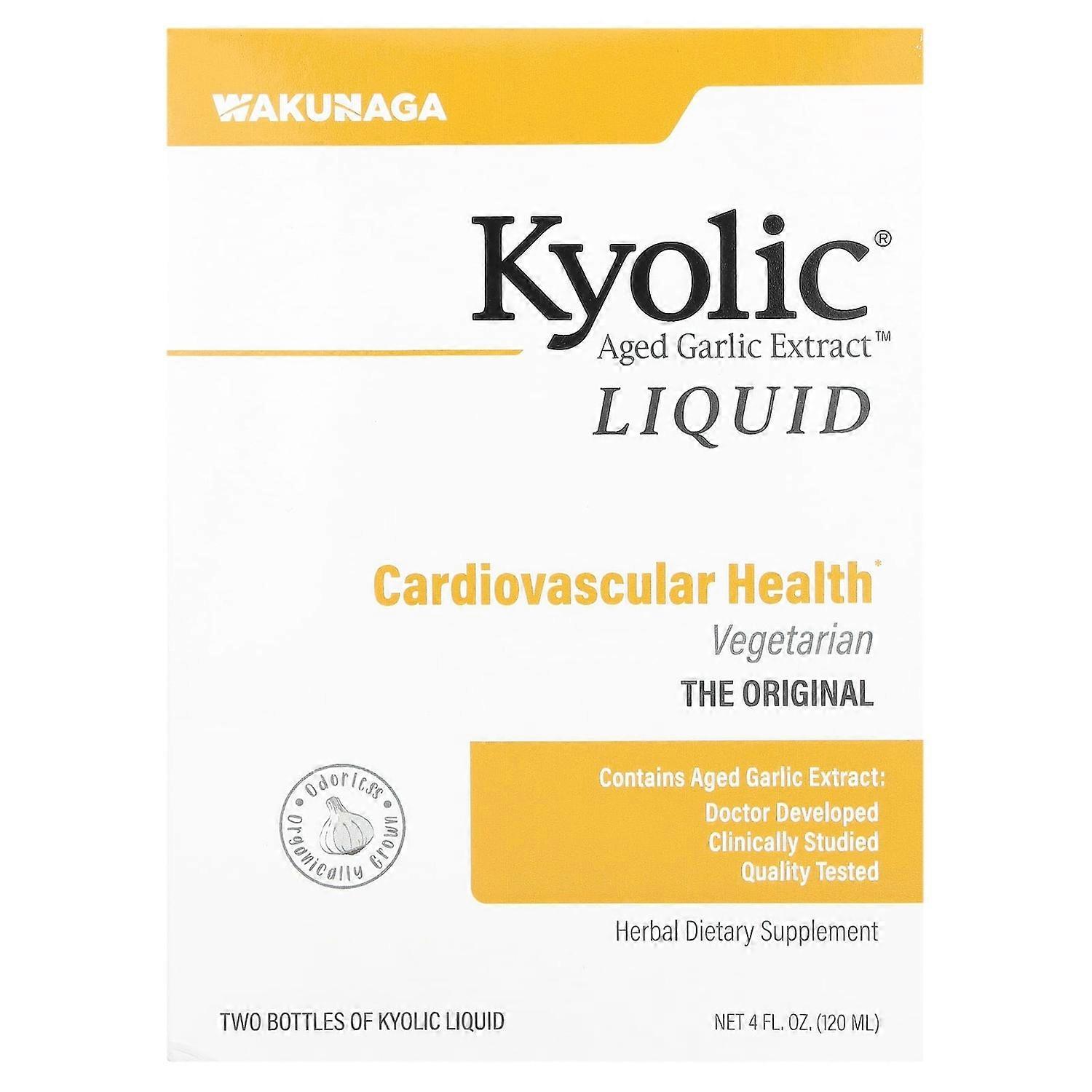 Kyolic, Aged Garlic Extract Liquid, 2 Bottles, 2 fl oz (60 ml) Each