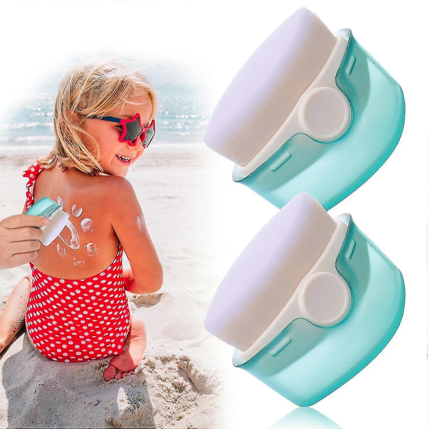 2Pcs Sunscreen Applicator for Kids Cream Applicator For applying soap, gel, cream, sunscreen oil, back cream -GSL