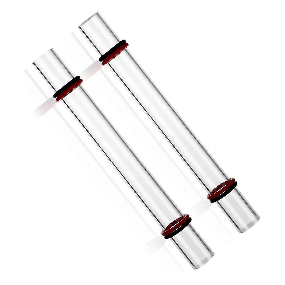 2Osat Polymeerisavirullatyökalut Akryyli pyöreä putkirulla Akryylitanko Savi Rullatappi paksulla rengassarjalla DIY-polymeeri