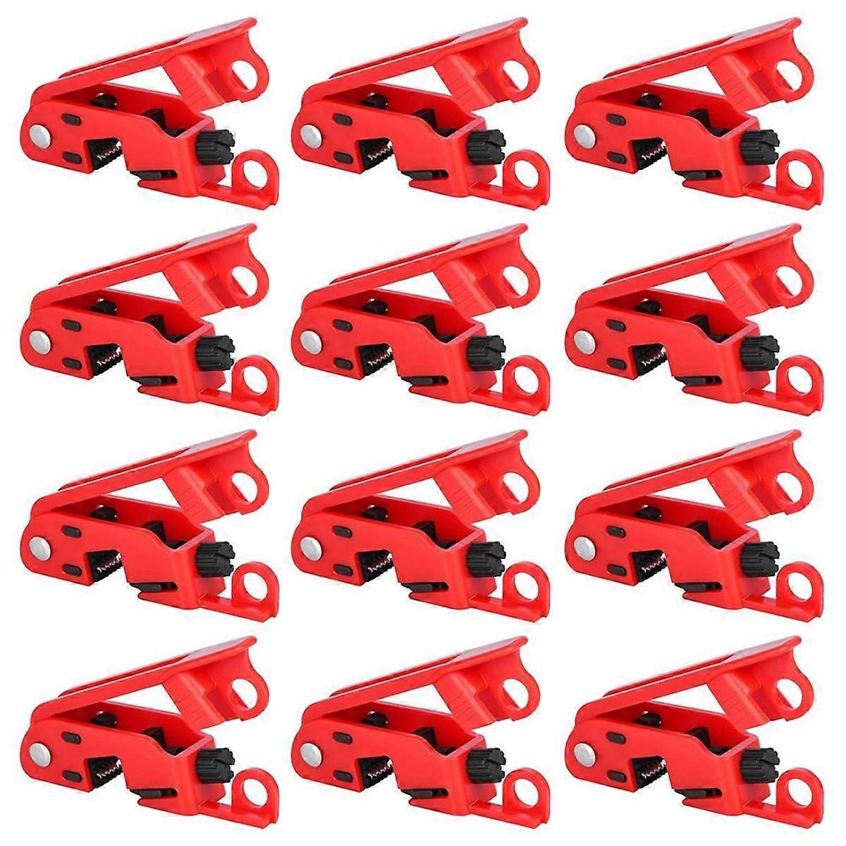 Circuit Breaker Lockout, Lockout Tagout Breaker Lock for Standard Single and Double Toggles, Pack of 12