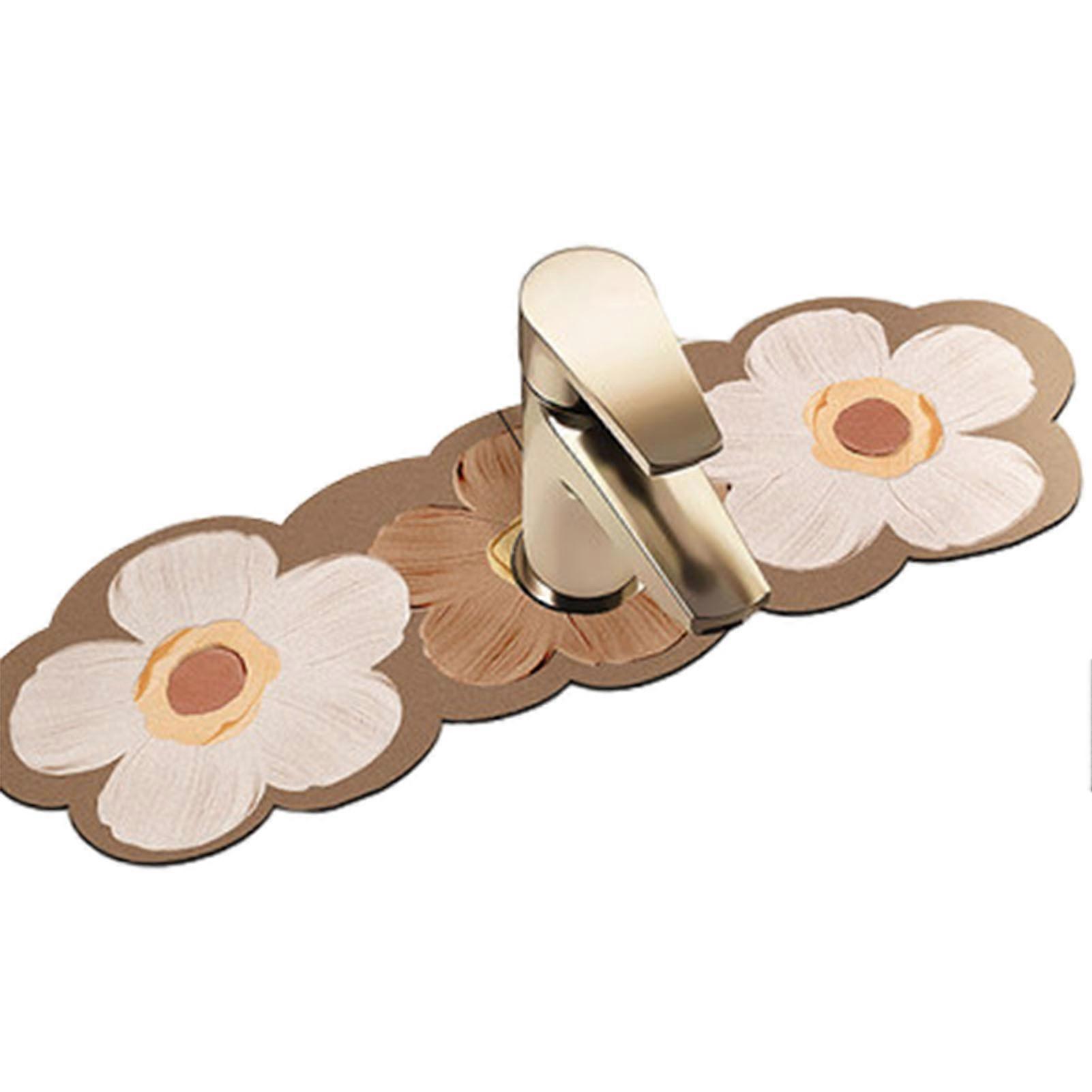 Kitchen Table Diatom Drain Mat Space-saving Water-absorb Cushion for Bathroom