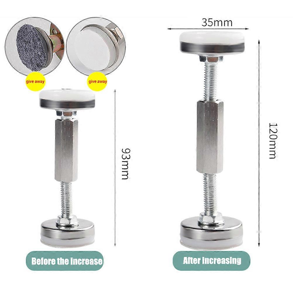 Threaded Bed Frame Adjustable Anti-shake Tool Telescopic Support for Home Room Wall