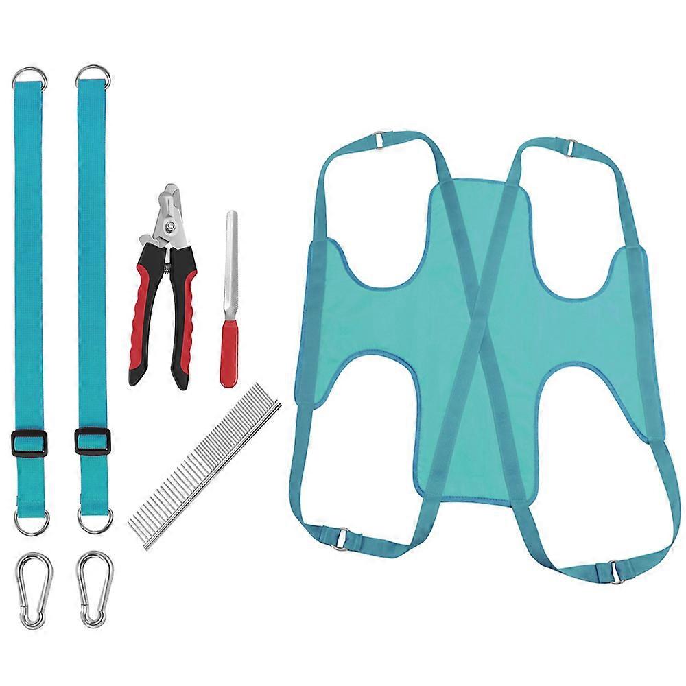 Pet Grooming Hammock for Medium/Large Dogs with Nail Clippers/Nail Trimmers/Grooming Scissors