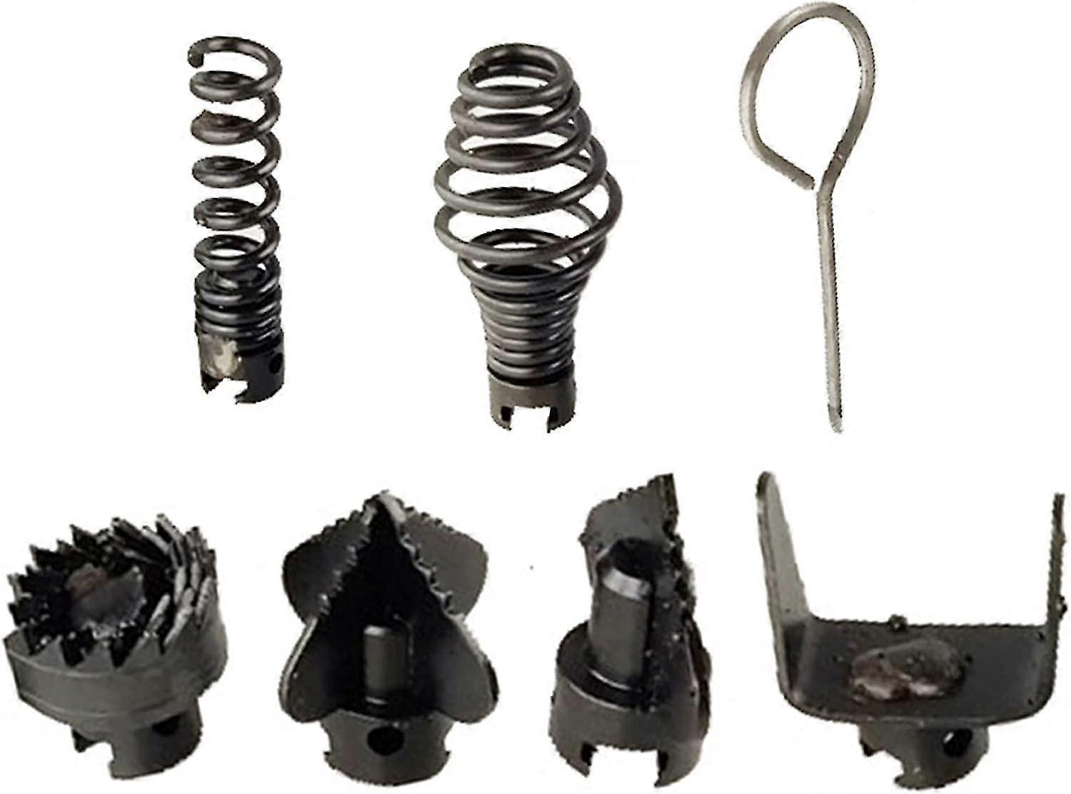 7 stk avløpsrenser kombinasjonskutterhodesett, kutterhode for mudring, 16 mm manganstål avløpsrenser XinHang