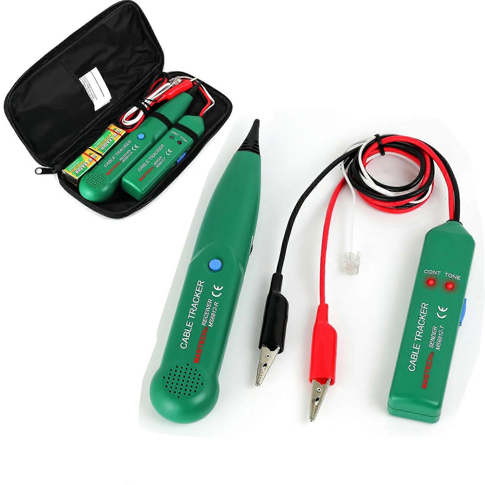 RJ11 Cable Tracker with 1.5kHz Tone & 100-300kHz Range - Network Tester & Locator Kit